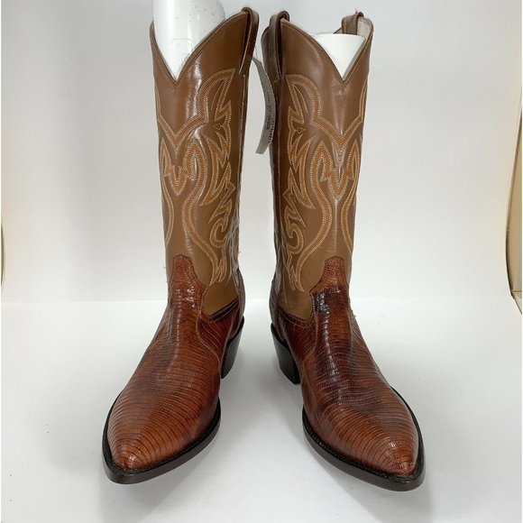 Cowtown Lizard Western Boots Women’s Size 10.5 D - Picture 2 of 10